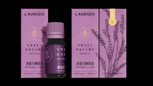 Morning, noon and night four-piece essential oil card box